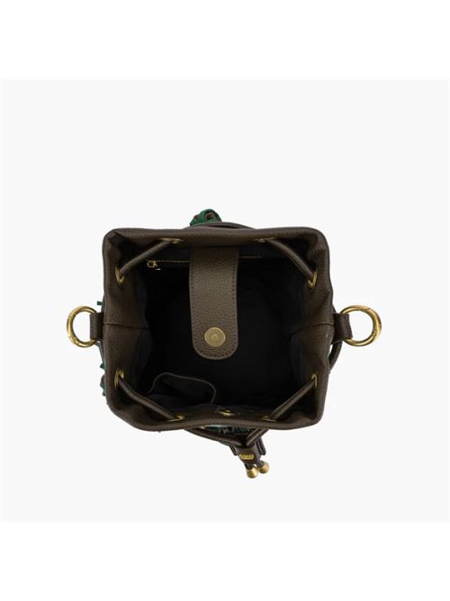 legacy bucket synth./sue+cloth LA CARRIE | 152M-EM-303-SSCCOMBI BROWN